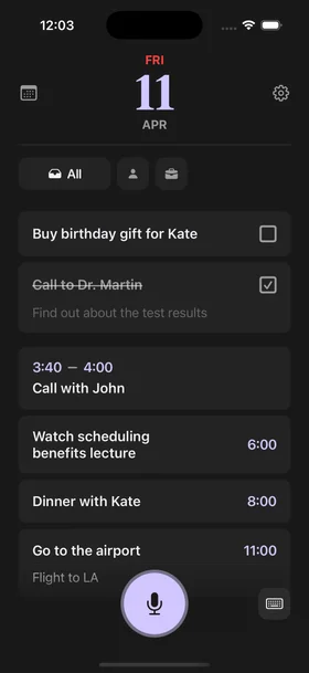 MyTimeo app screenshot