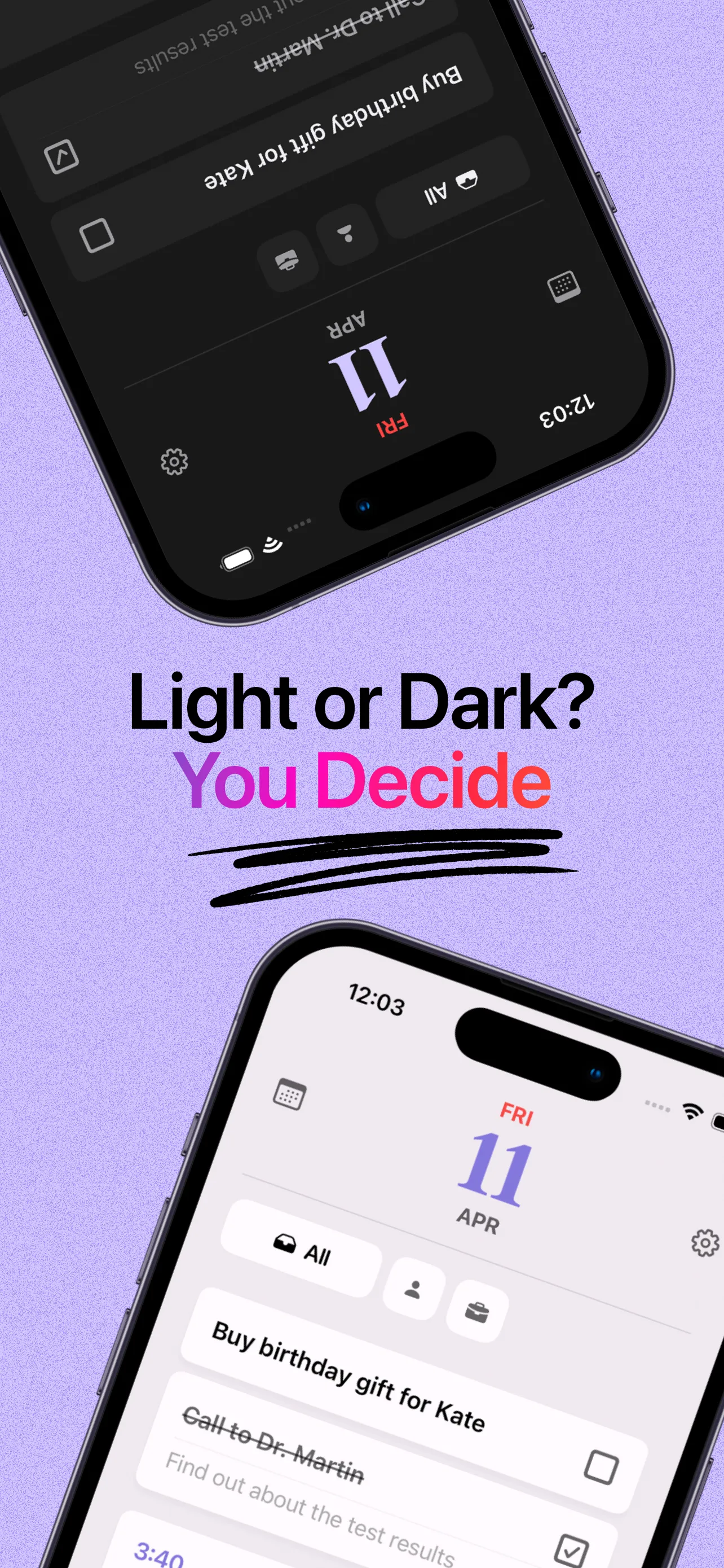 Natural language event parsing result