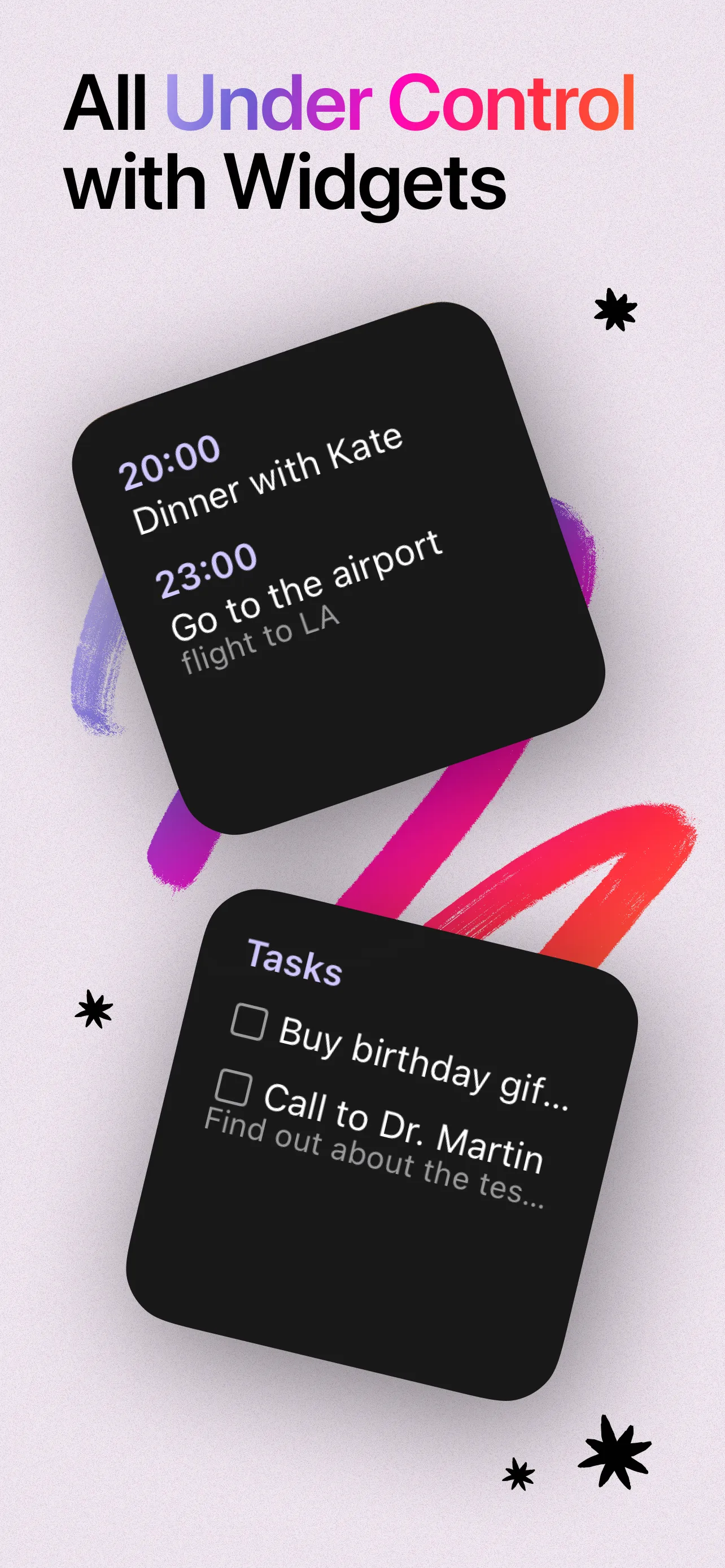 Reminder setup with hands-free